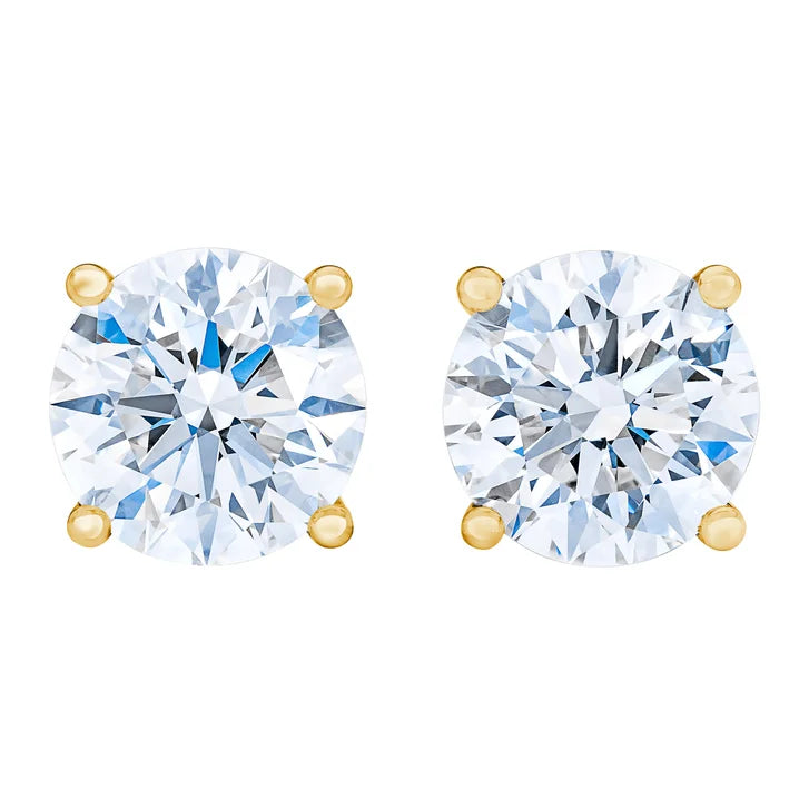 Round Brilliant Diamond Stud Earrings (1.60 ctw)