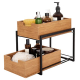 Seville Classics 2-Tier Sliding Bin Organizer