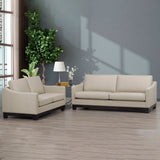 Omni Top-grain Leather Sofa, and Loveseat