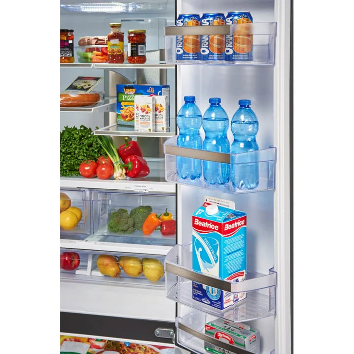 GE Profile 33 in. 24.8 cu ft. Stainless Steel French Door Refrigerator with External Ice and Water Dispenser