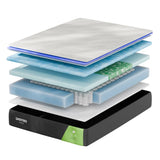GhostBed Hybrid II 33 cm (13 in.) Gel Memory Foam Mattress with Adjustable Base