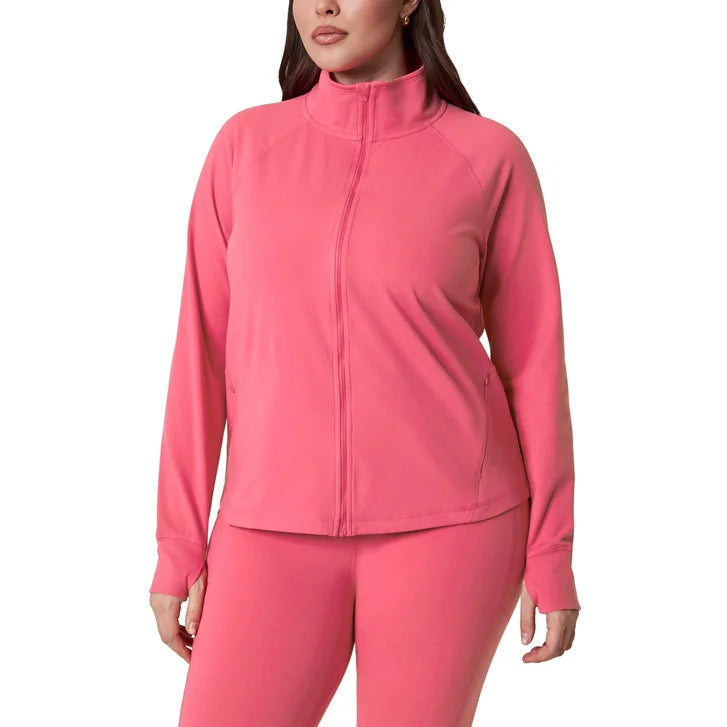 Mondetta Women’s Peached Interlock Yoga Jacket