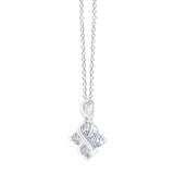Round Brilliant Diamond Figure 8 Pendant (0.20 ctw)