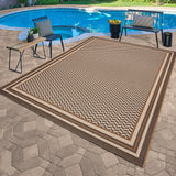 Gertmenian Toscana Collection Raiden Sand Outdoor Area Rug