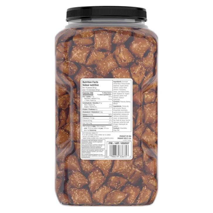 Kirkland Signature Peanut Butter Pretzels, 1.56 kg