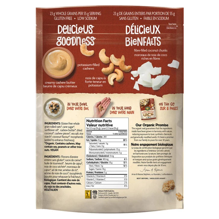 Nature's Path Organic Coconut & Cashew Butter Granola, 720 g