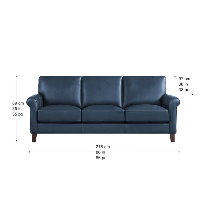 Prospera Home Larsen Top-grain Leather Sofa and Loveseat