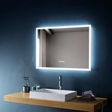 SERA LED Mirror Frosted Edge with Time and Temperature Function