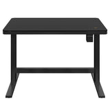 Tresanti Geller Slimline Height Adjustable Desk 120.1 cm x 65 cm (47.3 in x 25.6 in), Black