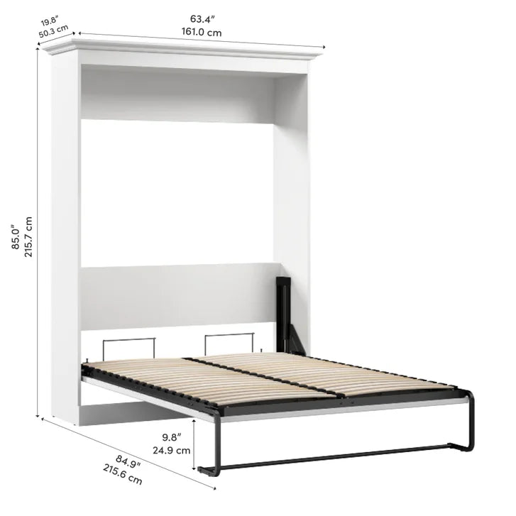 Bestar Evolution Wall Bed, White