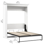 Bestar Evolution Wall Bed, White