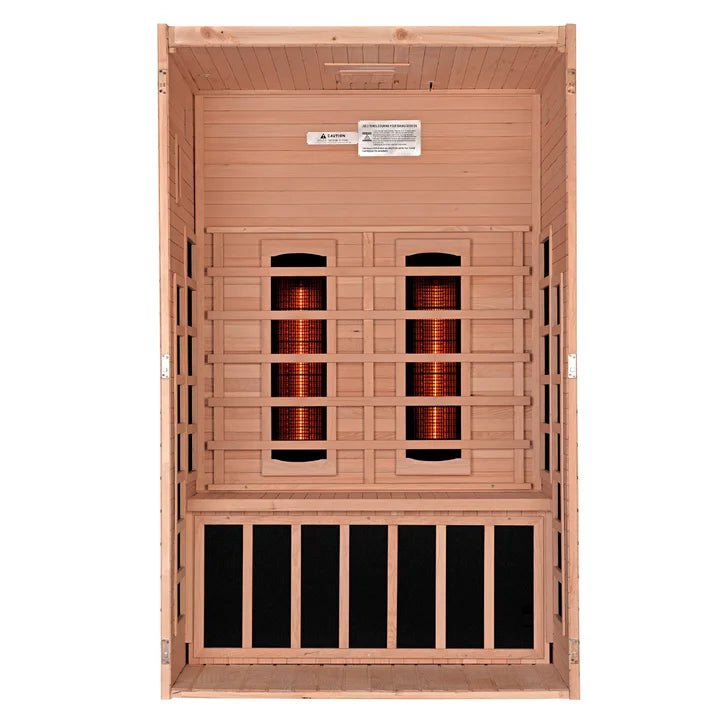Dynamic Saunas Santiago 2-person Canadian Hemlock Full Spectrum Ultra Low EMF Infrared Sauna