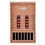 Dynamic Saunas Santiago 2-person Canadian Hemlock Full Spectrum Ultra Low EMF Infrared Sauna