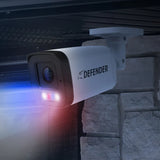 Defender AI POWERED Sentinel 4K Ultra HD Wired 8 Channel POE NVR Security System with 4 Metal Cameras with 1TB HDD
