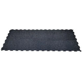 Rubber King Challenger Series Interlocking Floor Tiles, 10-pack