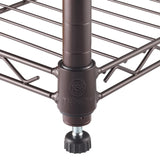 TRINITY 4-Tier NSF Dark Bronze All Purpose Shelving Rack