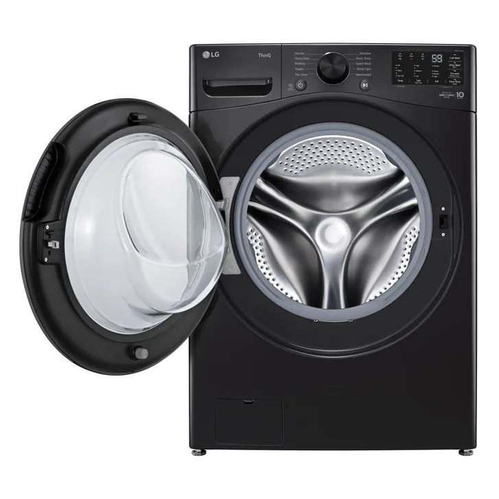 LG 5.2 cu ft. Midnight Black Smart Front Load Washer with AI Direct Drive
