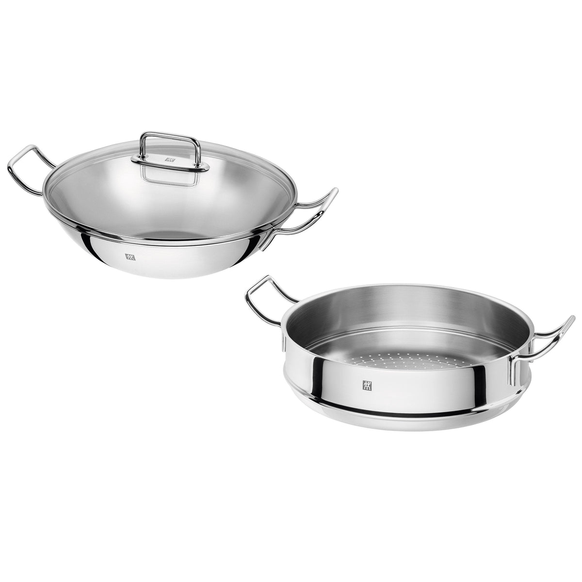 ZWILLING Plus 32 cm (12.5 in.) Wok and Steamer Set