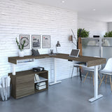 Bestar Viva L-shaped Height-adjustable Workstation