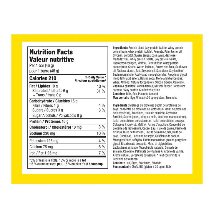 Chef Robert Irvine's Fitcrunch Protein Bars, Chocolate Peanut Butter, 18 × 46 g