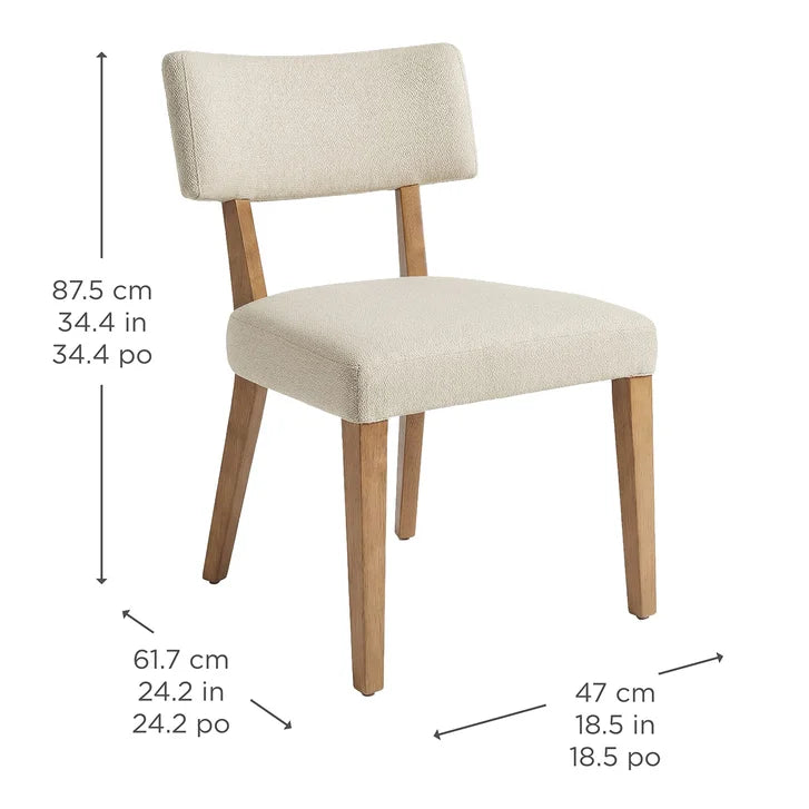 Pike and Main Fabric Dining Chair, 2-pack