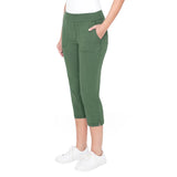 Up! Women’s Garment Wash Pull-on Capri
