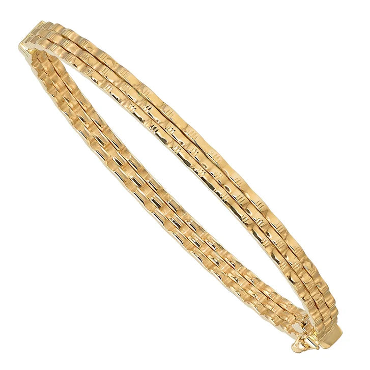 High Polish Bangle Bracelet in Yellow Gold