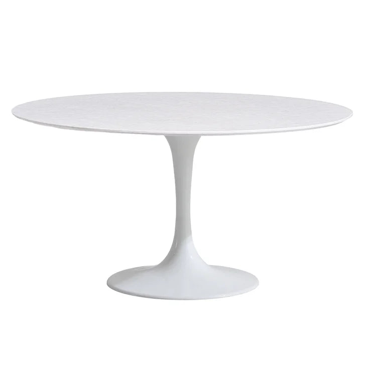 Orchid Round Solid Quartz Dining Table, 132,1 cm (52 in.) diameter
