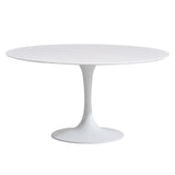 Orchid Round Solid Quartz Dining Table, 132,1 cm (52 in.) diameter