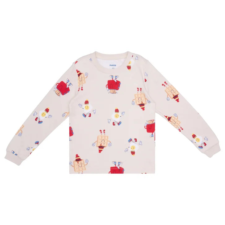 Pekkle Kids Organic Cotton 4-piece Pajama Set