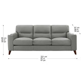 Prospera Home Sorena Top Grain Leather Sofa