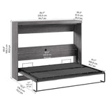 Bestar Oasis Premium Horizontal Queen Wall Bed