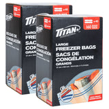 TITAN Large Food Storage Freezer Bags, 320-count