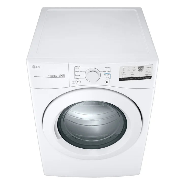 LG 7.4 cu ft. White Electric Dryer with Sensor Dry