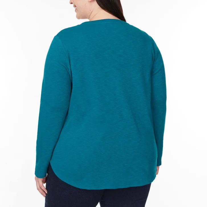 Kirkland Signature Women's Long Sleeve Slub Tee