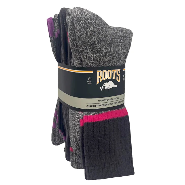 Roots Women’s Cozy Crew Sock, 6-Pairs