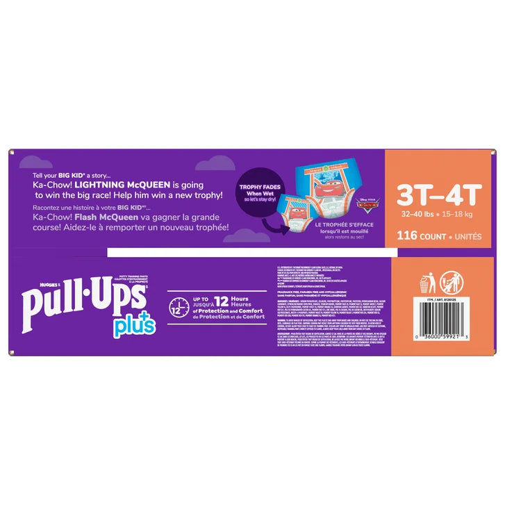 Huggies Pull-Ups Plus Training Pants Boy, 2T to 6T