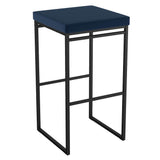 Amisco Easy Modern Counter Stool Blue Seat