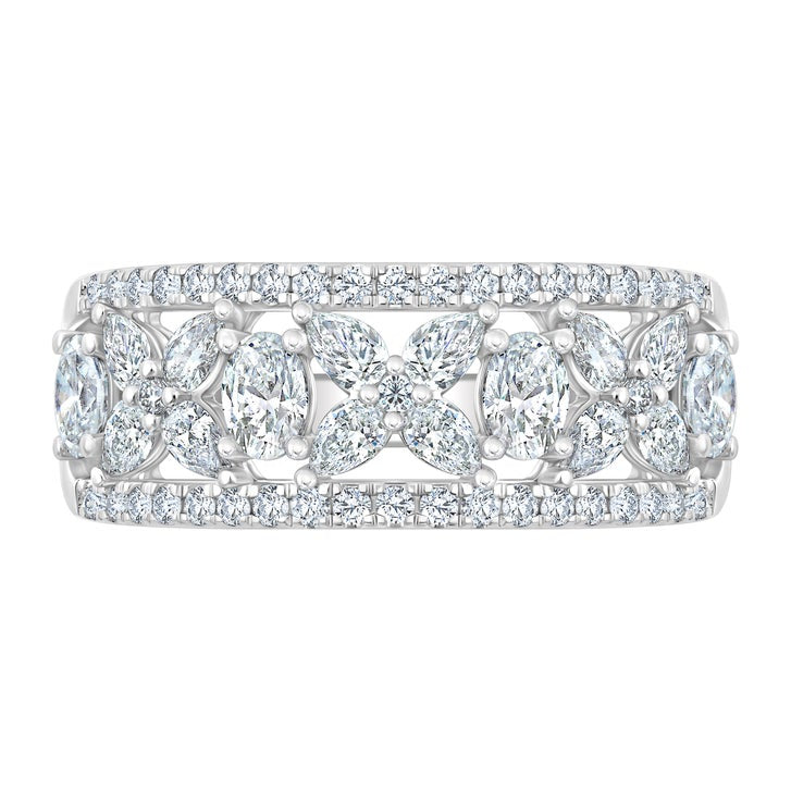 Oval, Pear and Round Brilliant Diamond Ring (1.25 ctw)