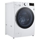 LG 5.2 cu ft. White Front Load Steam Washer with ThinQ Technology and Wi-Fi Enabled