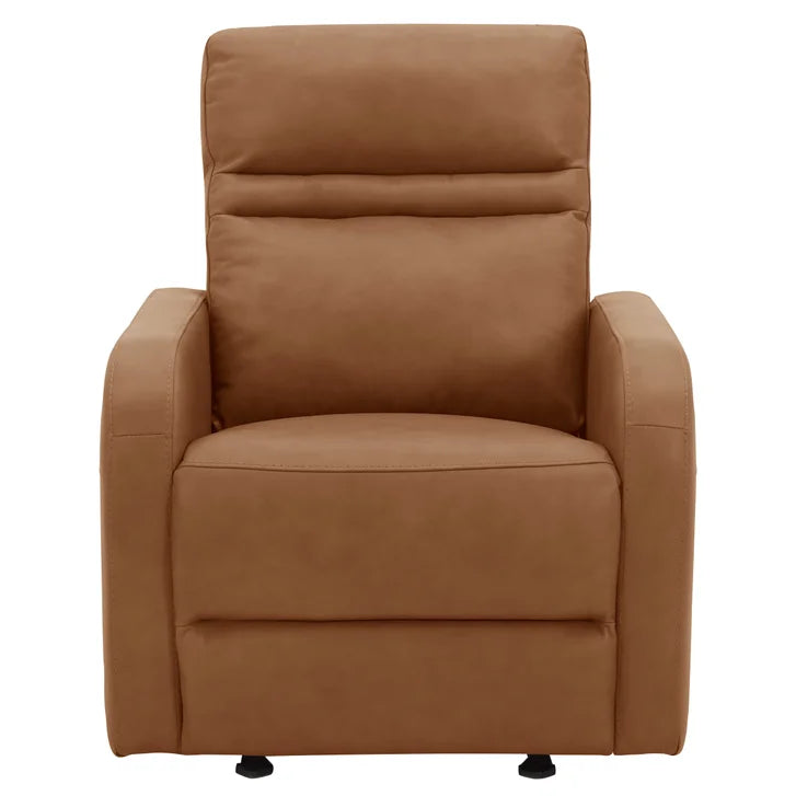 Gilman Creek Aldryn Top-grain Leather Glider Power Recliner, Brown
