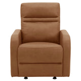 Gilman Creek Aldryn Top-grain Leather Glider Power Recliner, Brown