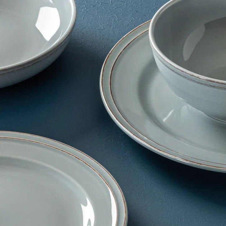 over&back Stoneware Dinnerware Set, 16-pieces