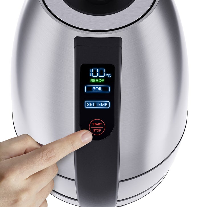 Chefman 1.8 L Custom-Temp Digital Kettle, Stainless Steel