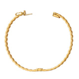 High Polish Bangle Bracelet in Yellow Gold