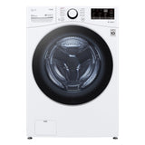 LG 5.2 cu ft. White Front Load Steam Washer with ThinQ Technology and Wi-Fi Enabled