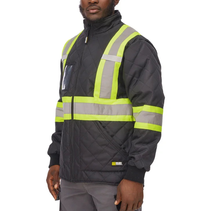 Holmes Workwear High-visibility Quilted Freezer Jacket