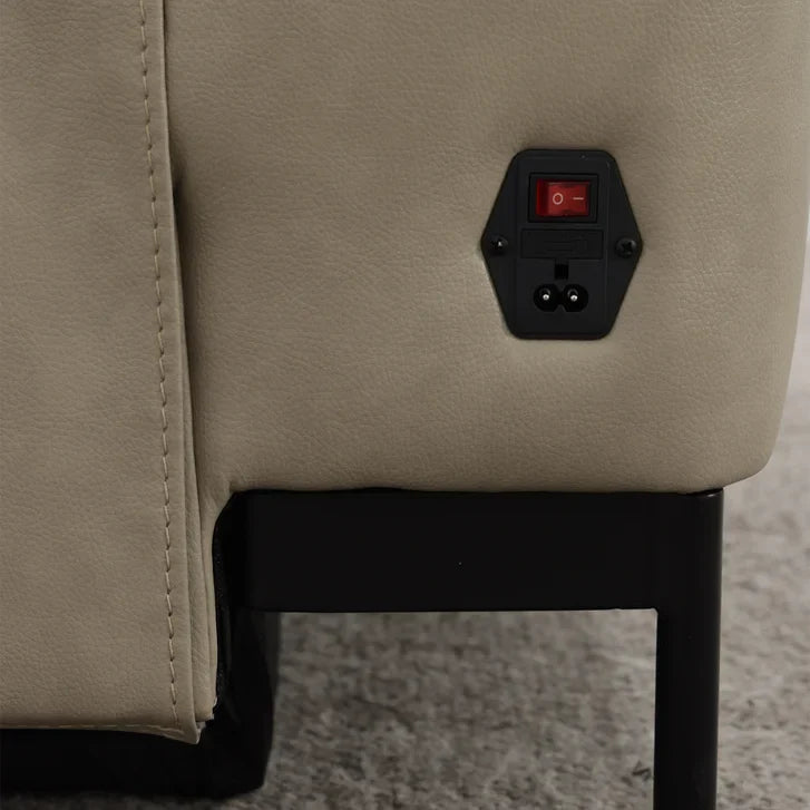 Simon Li - 3 Piece Top Grain Leather Power Reclining Sofa - Zero Gravity
