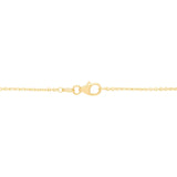 High Polish and Diamond Cut Cube Station Popcorn Chain in Yellow Gold