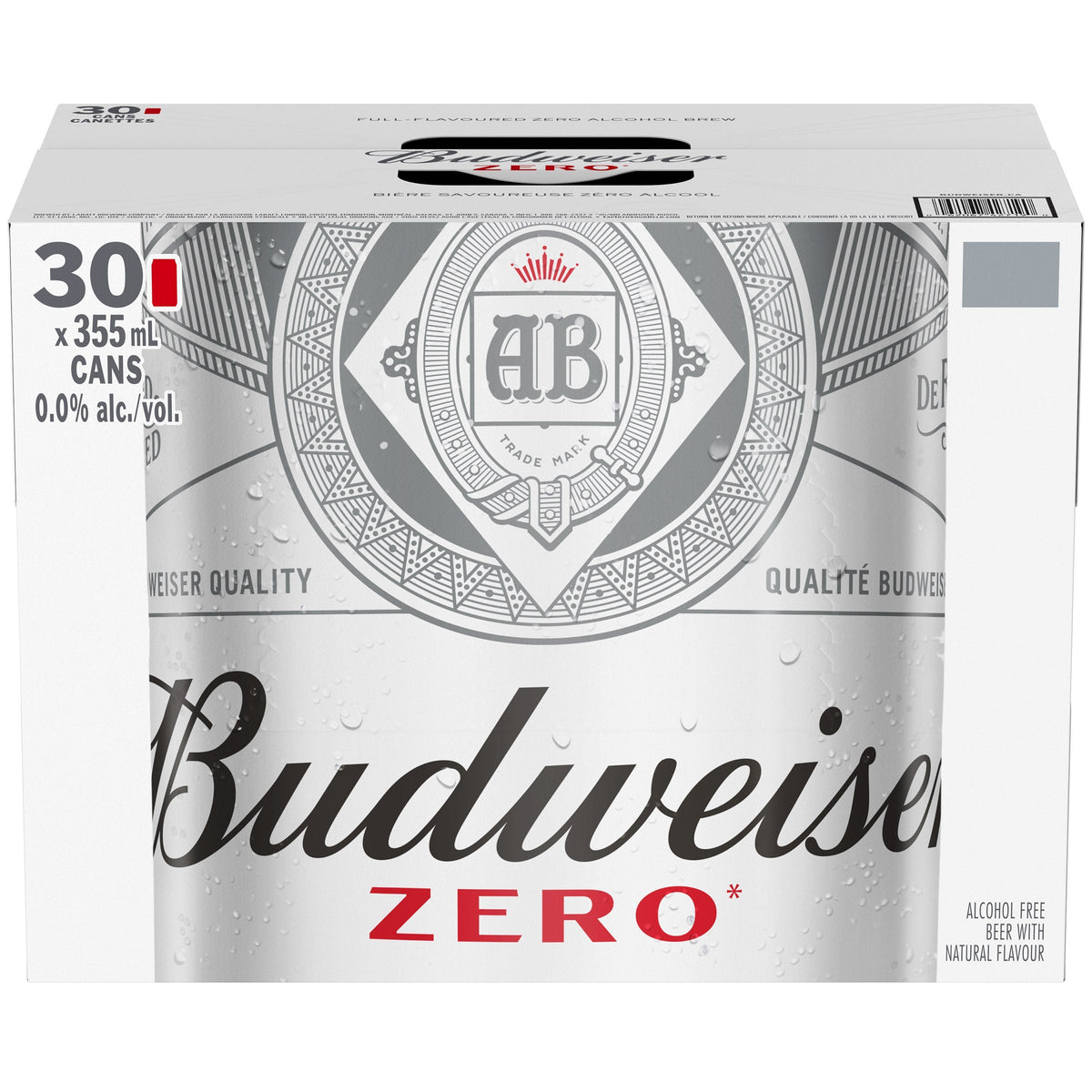 Budweiser Zero Non-alcoholic Beer, 30 × 355 mL